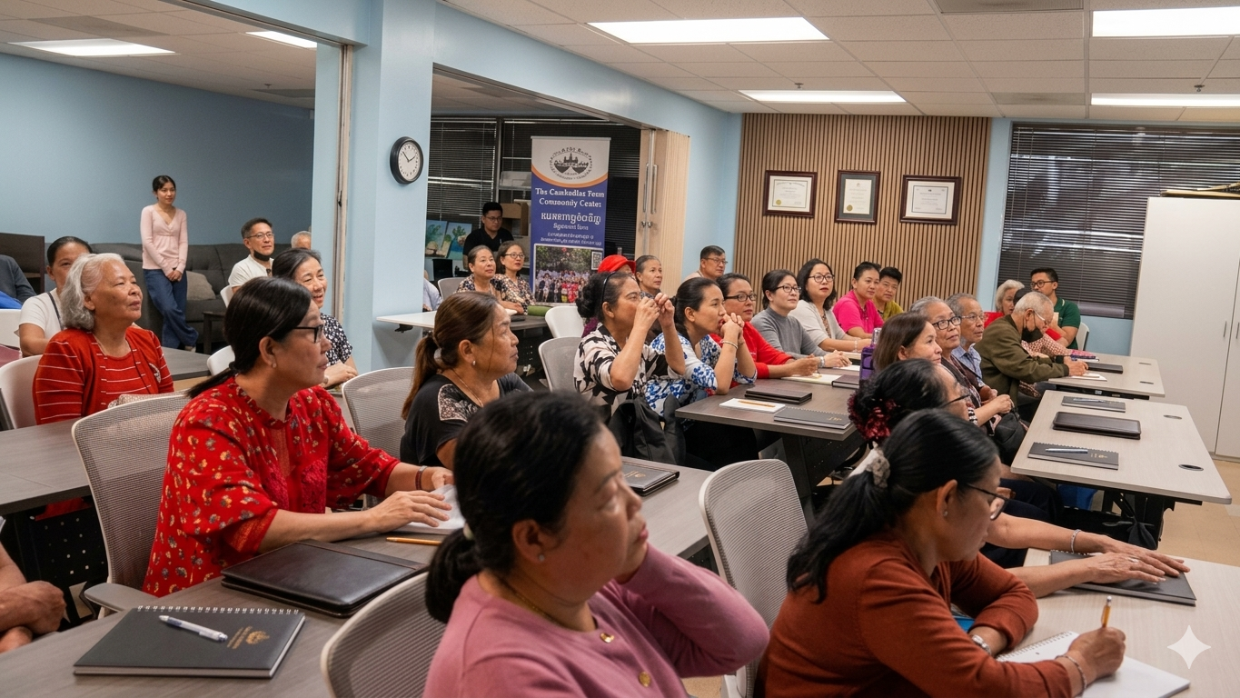 Parents and grandparents attending an eq2 learning session
